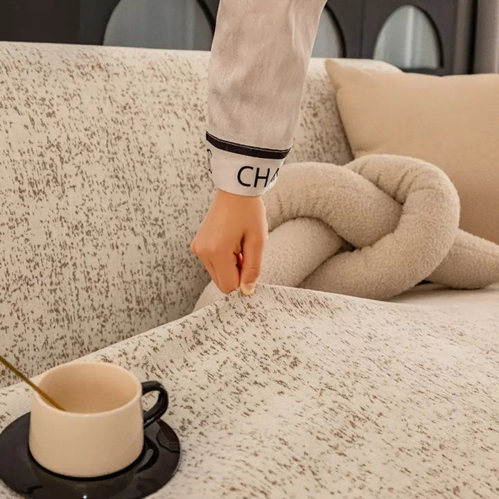 Speckled Pattern Chenille Sofa Cover