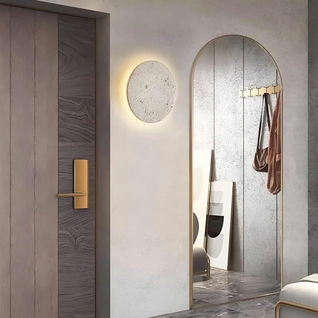 TerraLume – Round Stone Wall Light