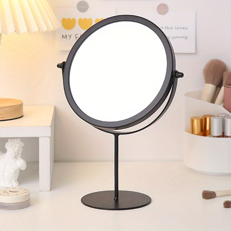 VintageGlow – Adjustable Makeup Mirror with Iron Frame