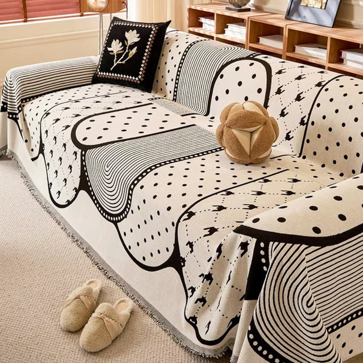 Asymmetry Blob Chenille Sofa Cover