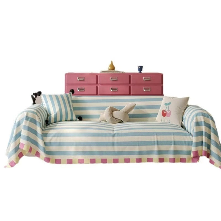 Atelier Pastel Striped Sofa Cover