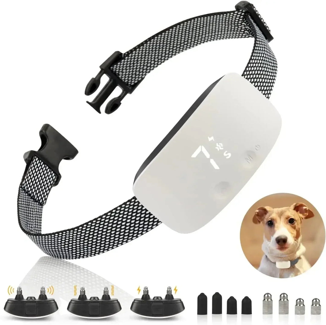 Automatic No-Bark Dog Collar – Rechargeable Waterproof Anti-Barking Training Collar for All Breeds