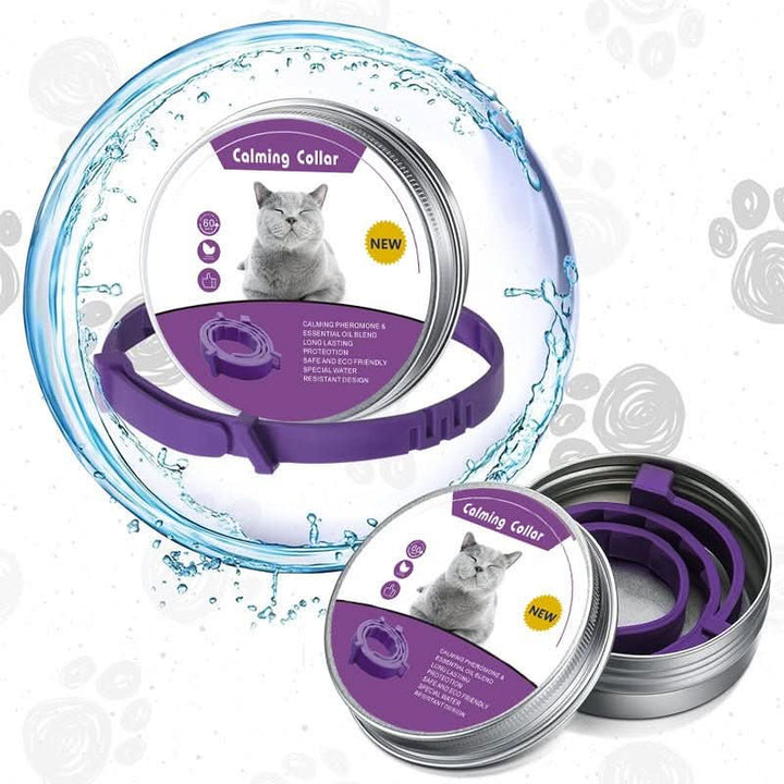 Calming collar with pheromones for relaxed dogs