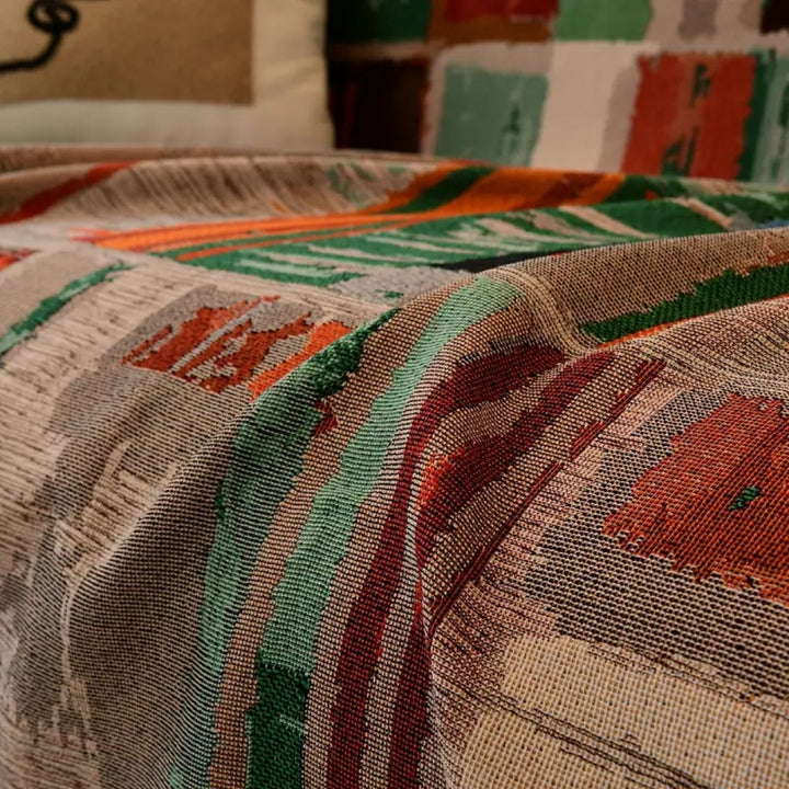 Bohemian Rustic Geometric Sofa Cover