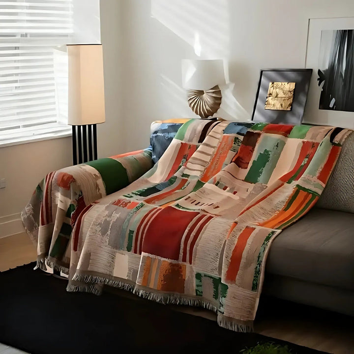 Bohemian Rustic Geometric Sofa Cover