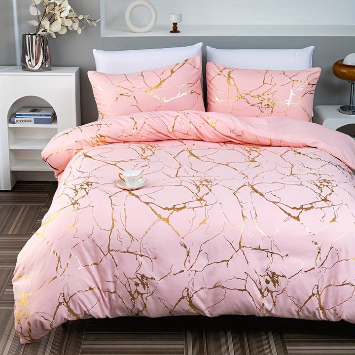 Luxury Silk Soft Duvet Cover Set – Elegant &amp; Comfortable