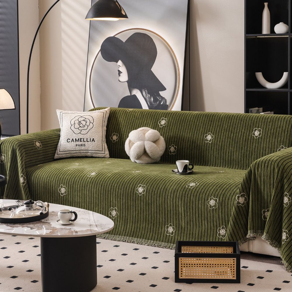 Camellia Bloom Sofa Cover