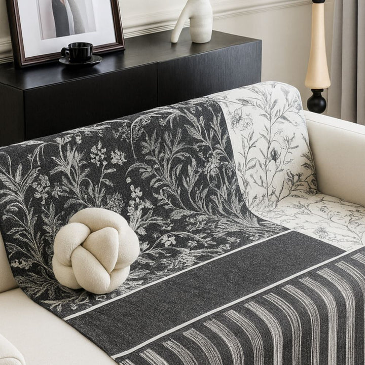 Camellia Paris Chenille Sofa Cover
