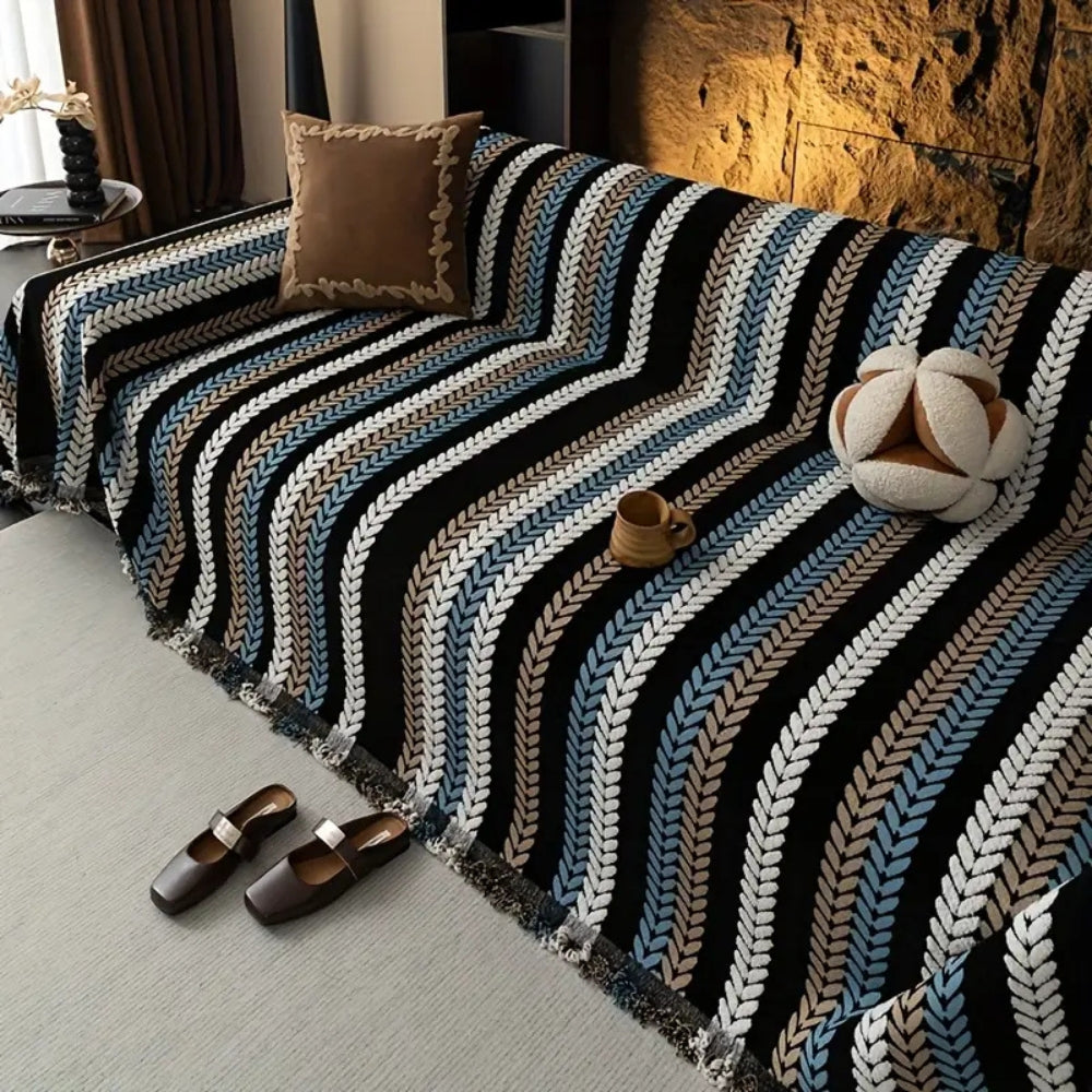 Cascade Stripe Sofa Cover