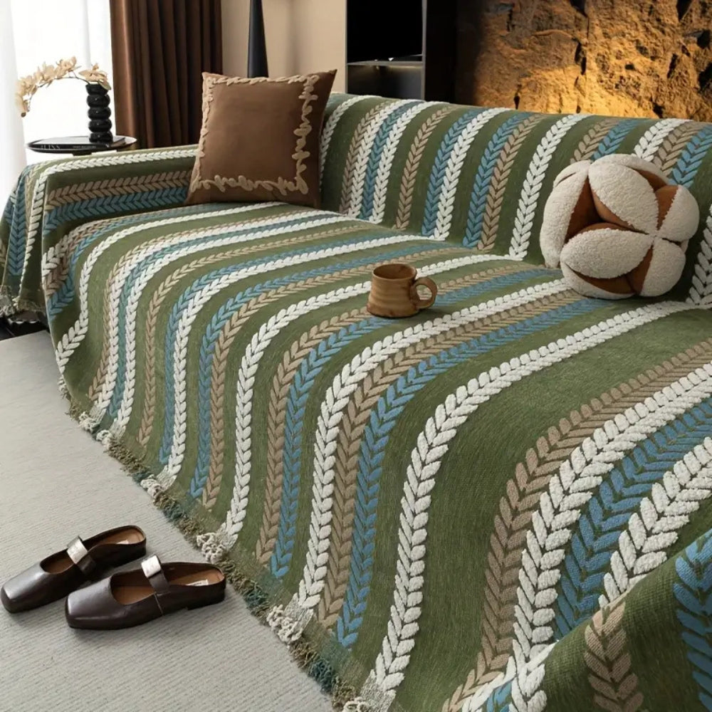 Cascade Stripe Sofa Cover
