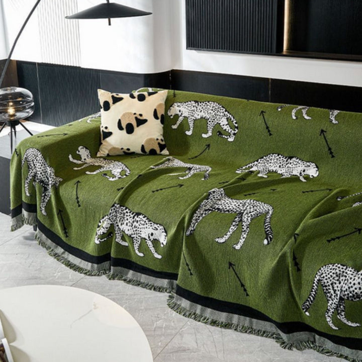 Chantesse Panda Leopard Print Sofa Cover