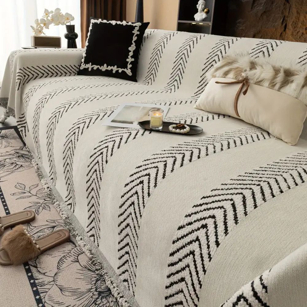 Chevron Echo Line Sofa Cover