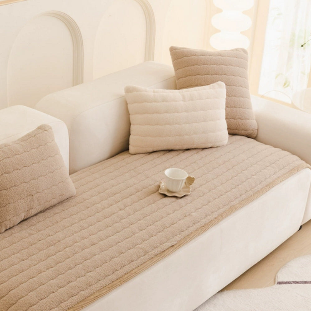 Chic Thick Plush Sofa Cover