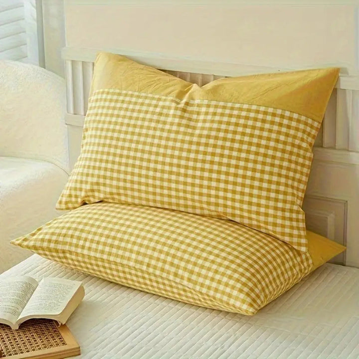 Classic Gingham Soft Pillow Case