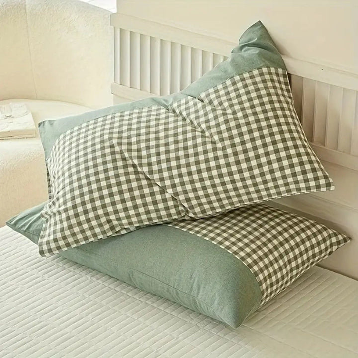 Classic Gingham Soft Pillow Case