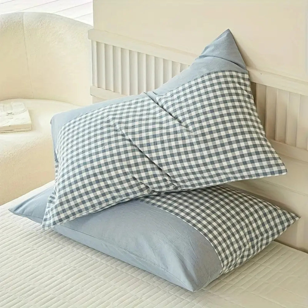 Classic Gingham Soft Pillow Case