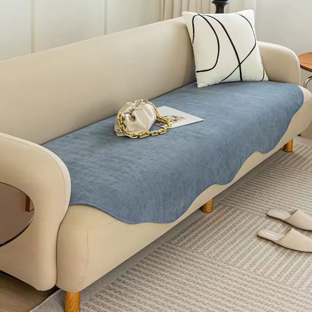 All-Season Plain Contour Fit Sofa Cover