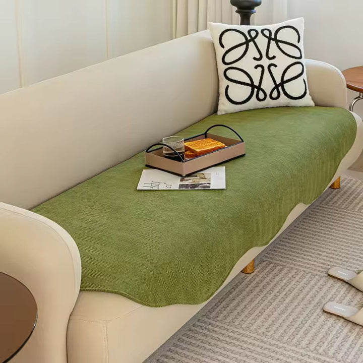 All-Season Plain Contour Fit Sofa Cover