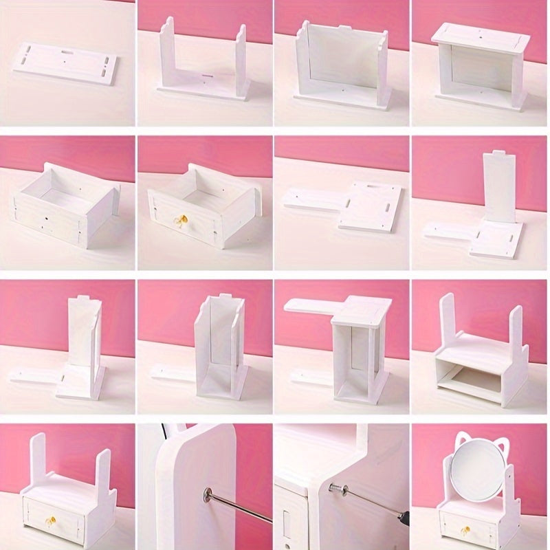 MeowGlow - Cat Ear Makeup Mirror with Storage