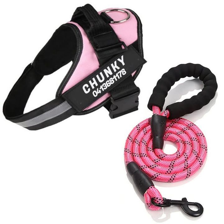 DOGSAFE HARNESS – Safety dog harness with name tag &amp; reflectors
