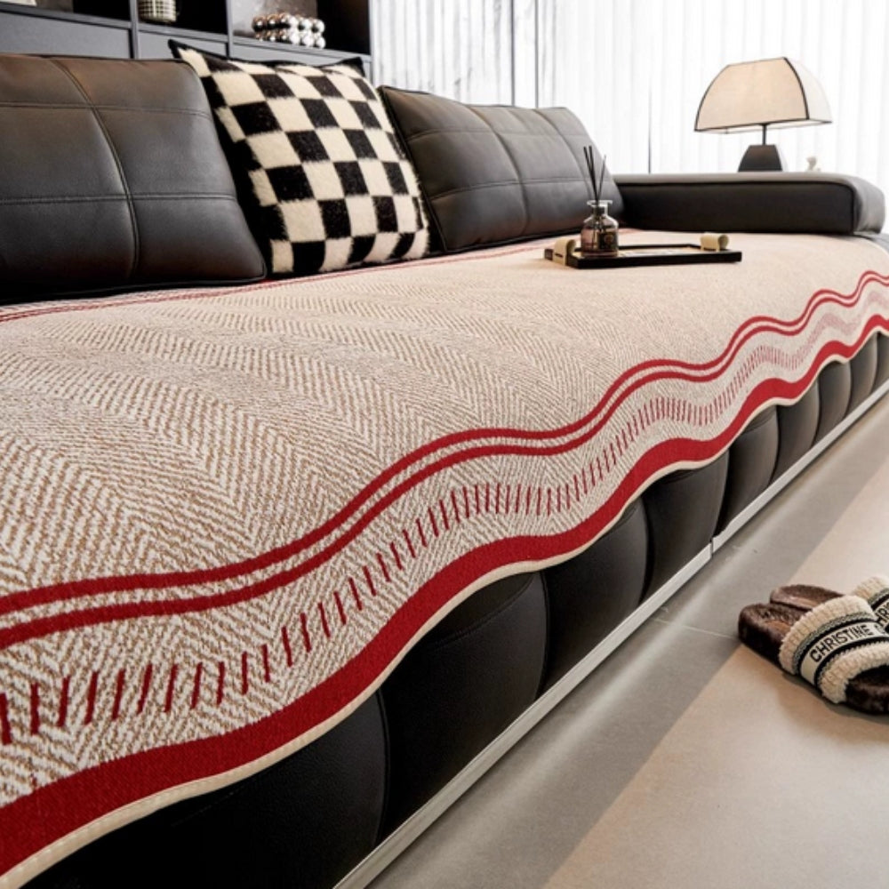 Modern Wave Anti-Slip Sofa Cover