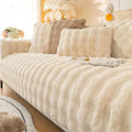 Thick Rabbit Plush Sofa Cover