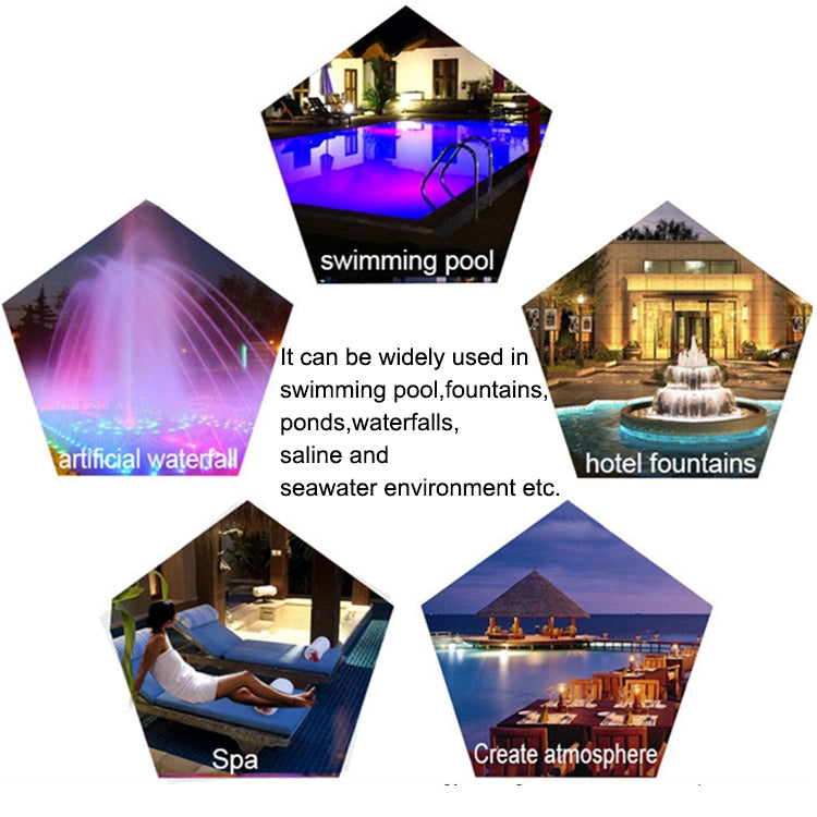18W LED Stainless Steel Wall Mounted Pool Light Landscape Underwater Light (colorful Light)