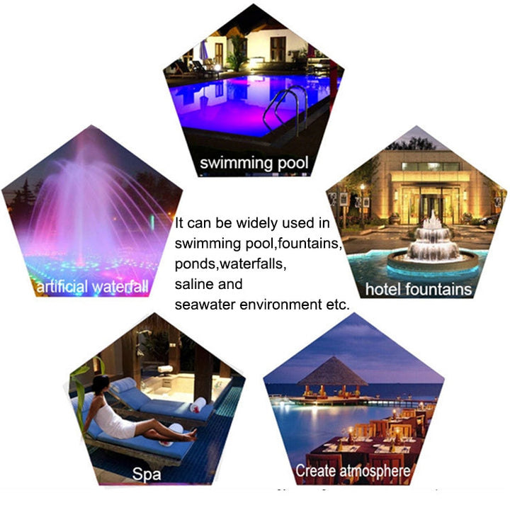 18W LED Stainless Steel Wall Mounted Pool Light Landscape Underwater Light (colorful Light)