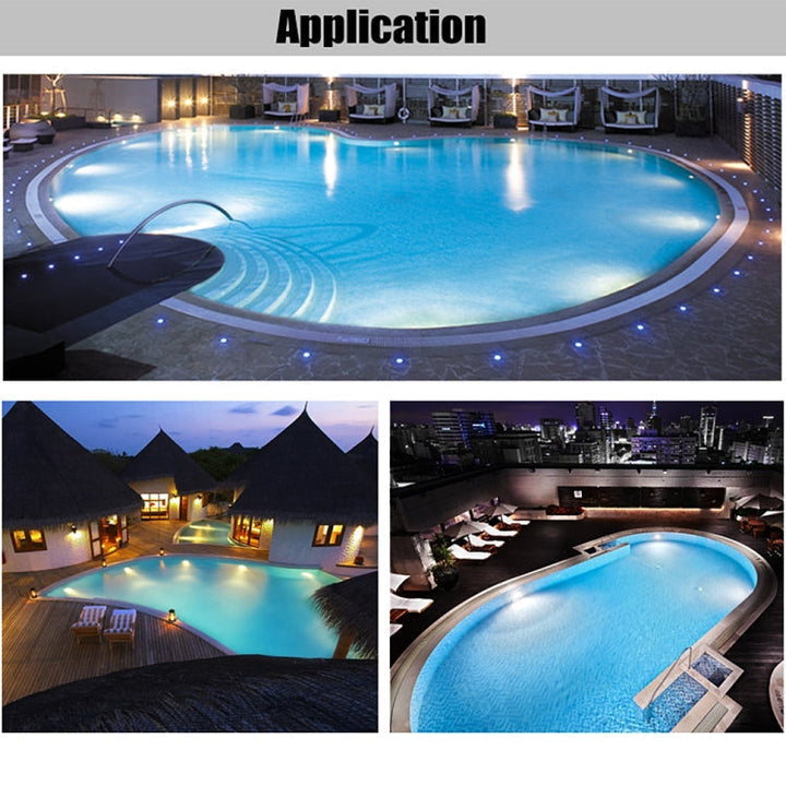18W LED Stainless Steel Wall Mounted Pool Light Landscape Underwater Light (colorful Light)
