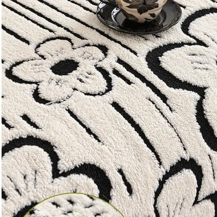Embroidered Flower Soft Sofa Cover