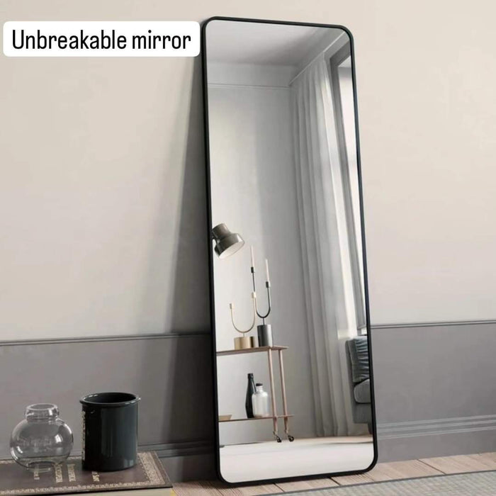 Unbreakable Full Body Mirror with Metallic Frame