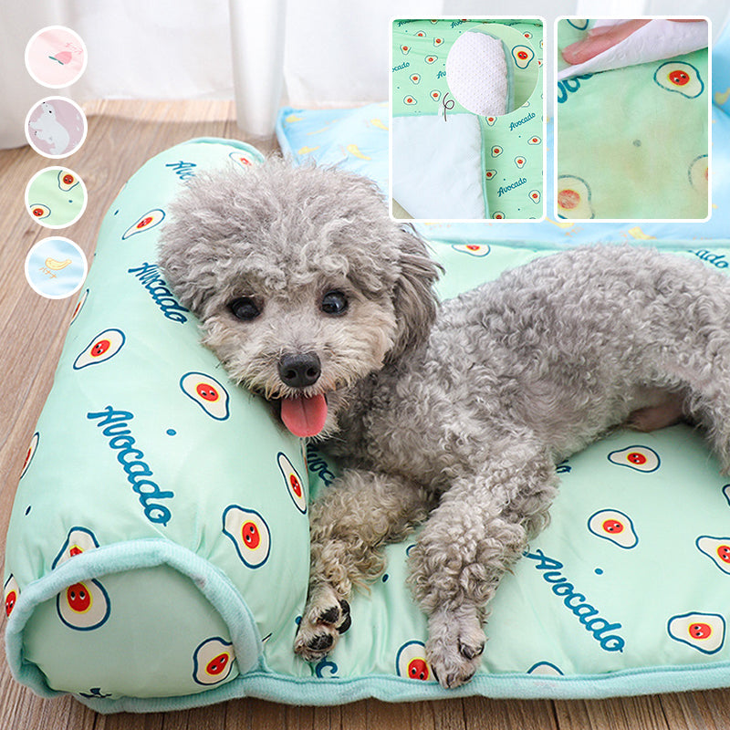 Ice silk cooling mat for pets |