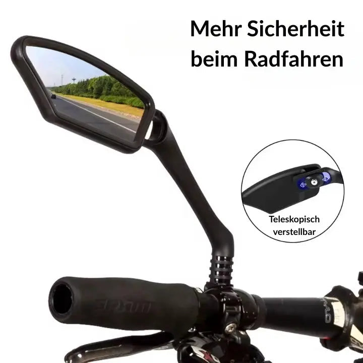 Bike mirror made of stainless steel – Shatterproof &amp; 360° Redatable for more safety