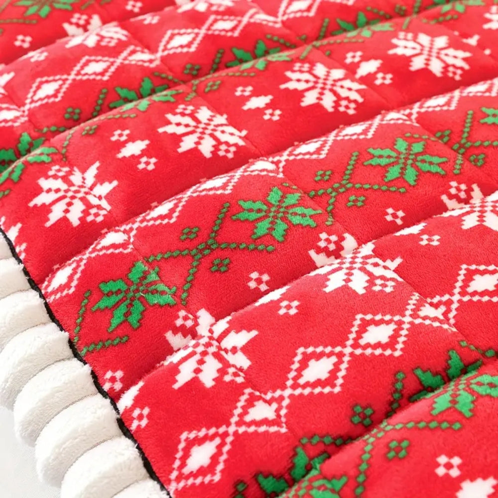 Festive Holiday Winter Sofa Cover