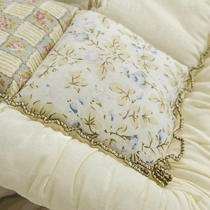 Floral Bloom Quilted Sofa Cover