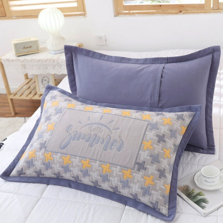 Floral Print Cotton Pillowcase | 2pcs