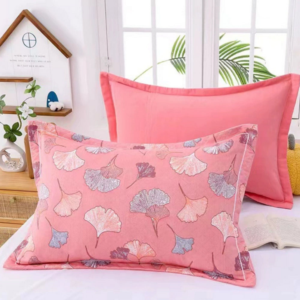 Floral Print Cotton Pillowcase | 2pcs
