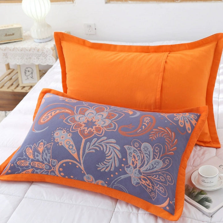 Floral Print Cotton Pillowcase | 2pcs