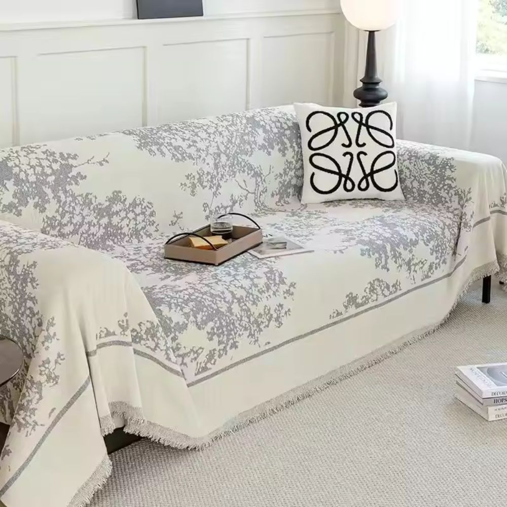 Chenille Flowerfield Sofa Cover
