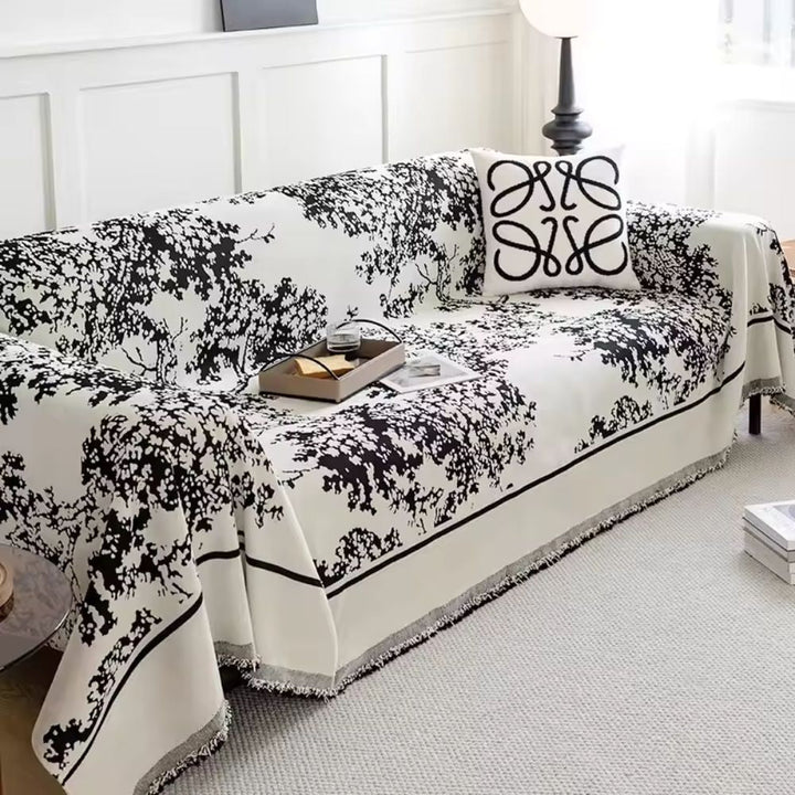 Chenille Flowerfield Sofa Cover