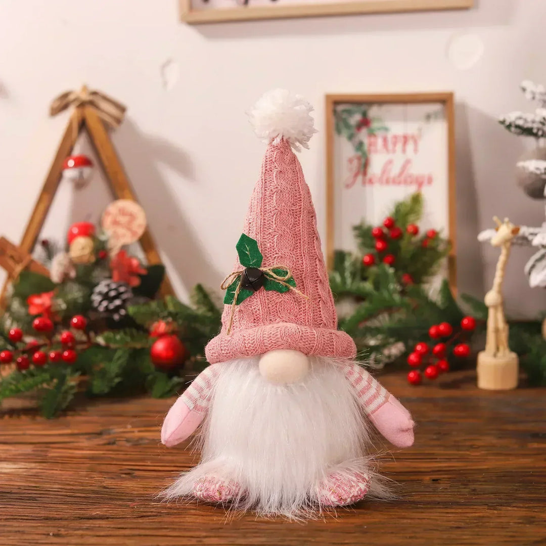 LED Christmas Gnome | Knitted Design with Night Light | Glowing Christmas Decoration | Warm &amp; Cozy