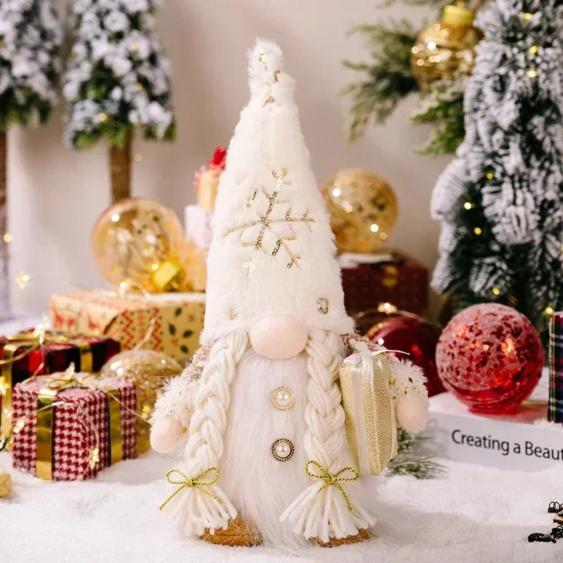 LED Christmas Gnome | Knitted Design with Night Light | Glowing Christmas Decoration | Warm &amp; Cozy