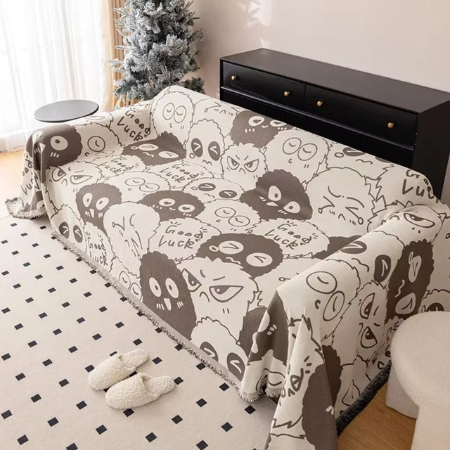 Gremlin Cartoon Chenille Sofa Cover