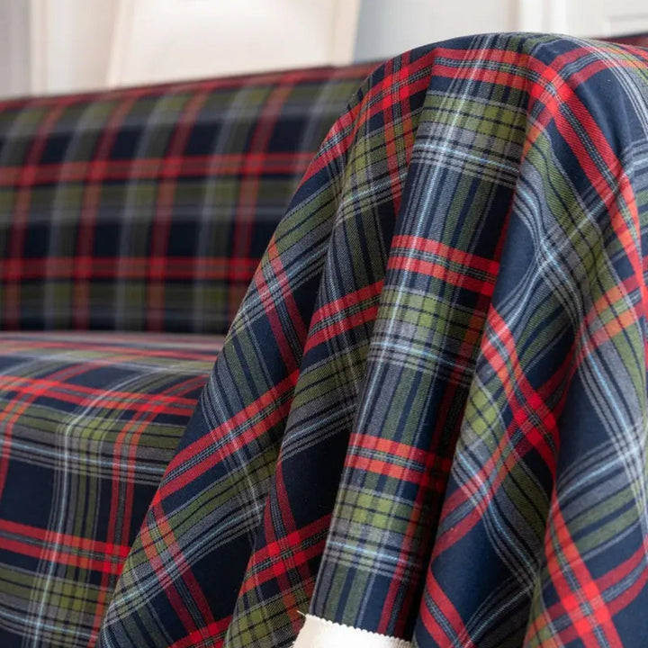 Hearthline Cottage Plaid Sofa Cover