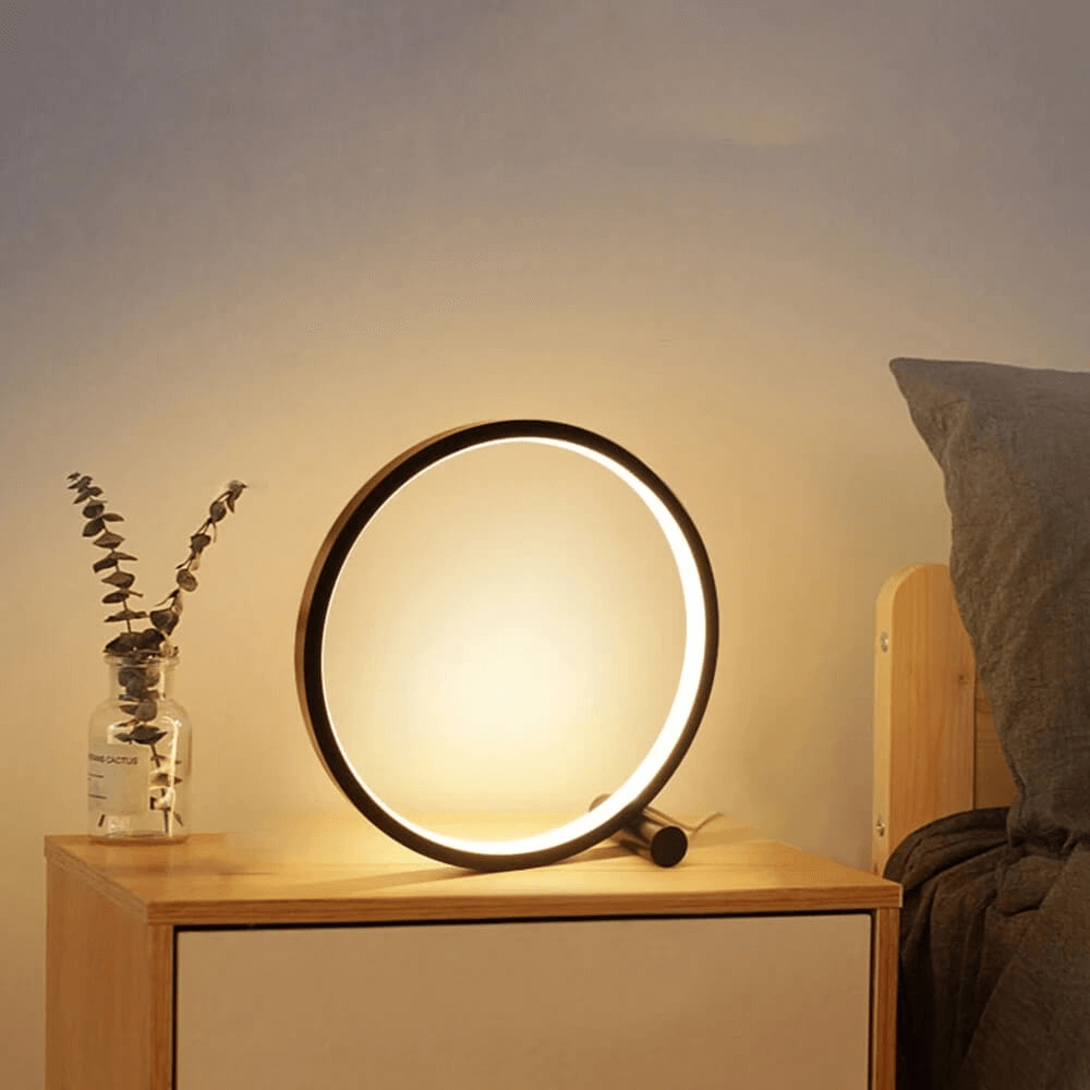 Halo Glo Lamp – minimalistic dimmable round LED table lamp