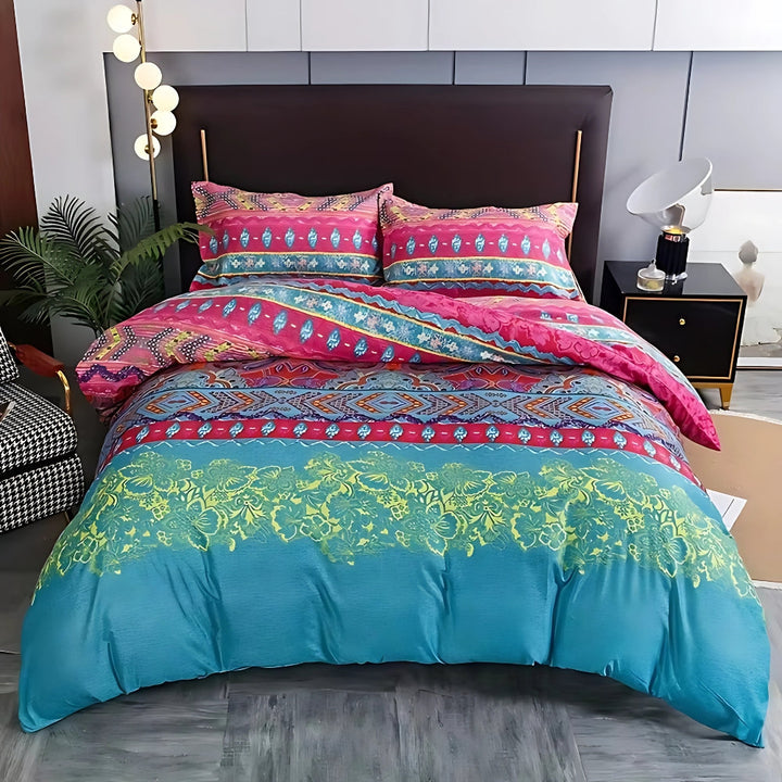 Indara Boho Tribal Print Duvet Cover Set