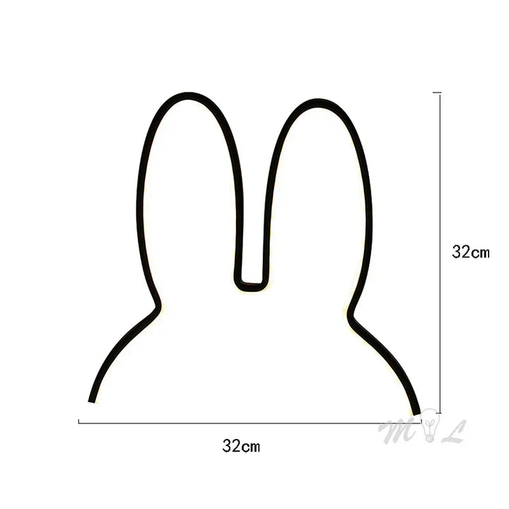 USB Rechargeable Rabbit Night Light with Ambient Lighting - BunnyLight |