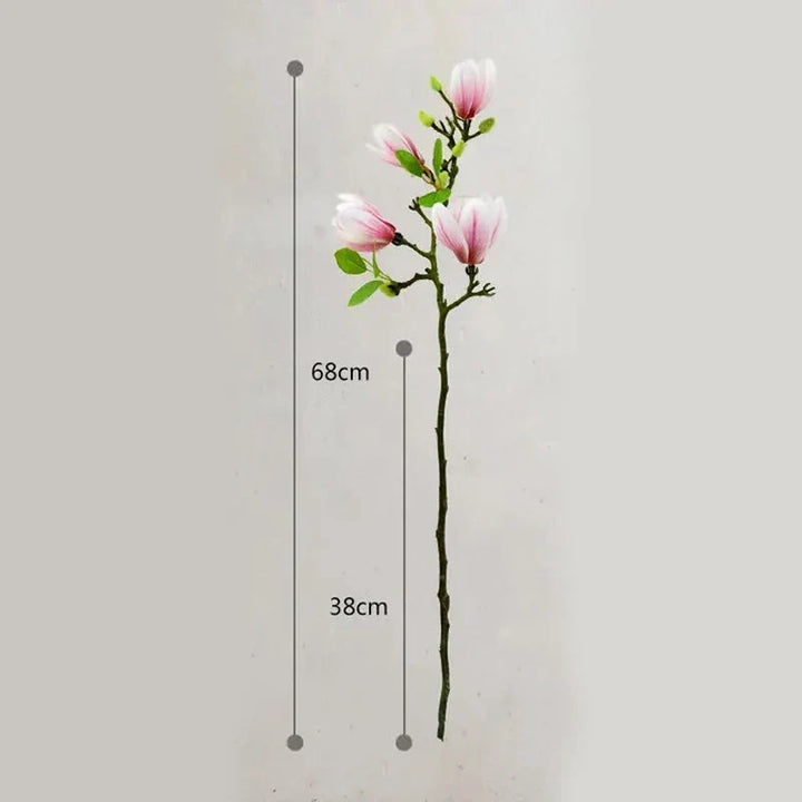 Lifelike artificial magnolia branches