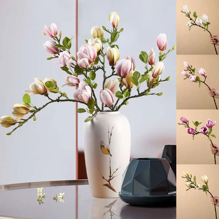 SilkSplendor - Life-like artificial magnolia branches
