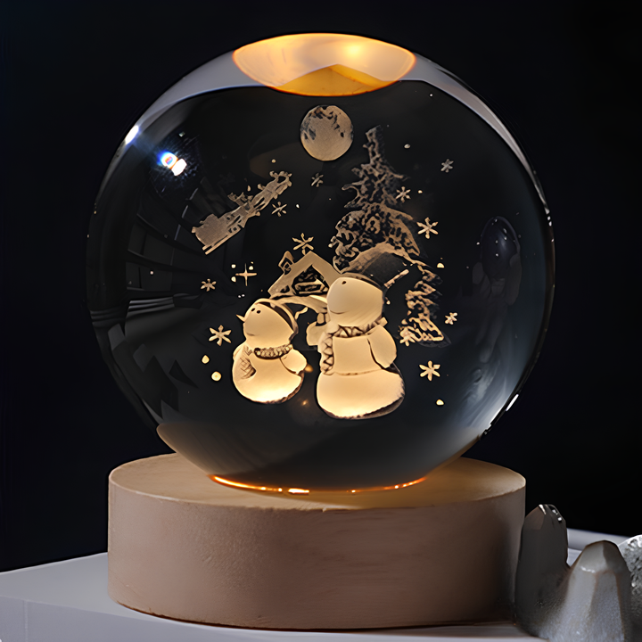 Luminous Crystal Ball LED Night Light Decor